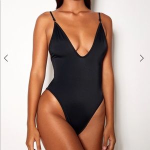 NWT Gooseberry Intimates So Chic Black One Piece